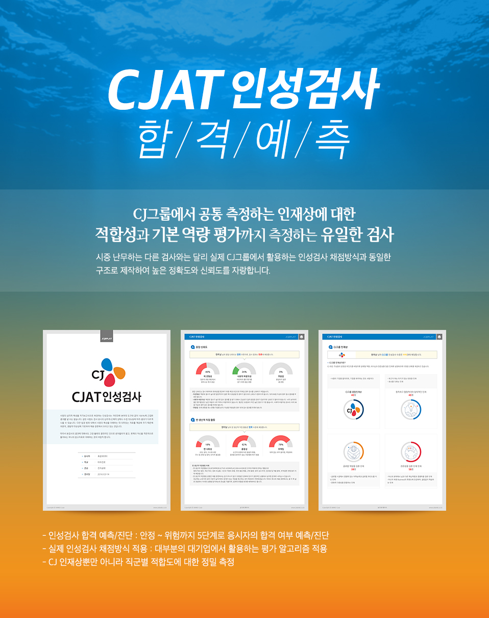 CJ CJAT 인성검사