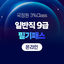 국정원 3% Class 일반직 9급 필기패스 (온라인)