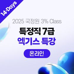2025 국정원 3% Class 특정직 7급 엑기스 특강 NIAT CORE (온라인) - 14Days